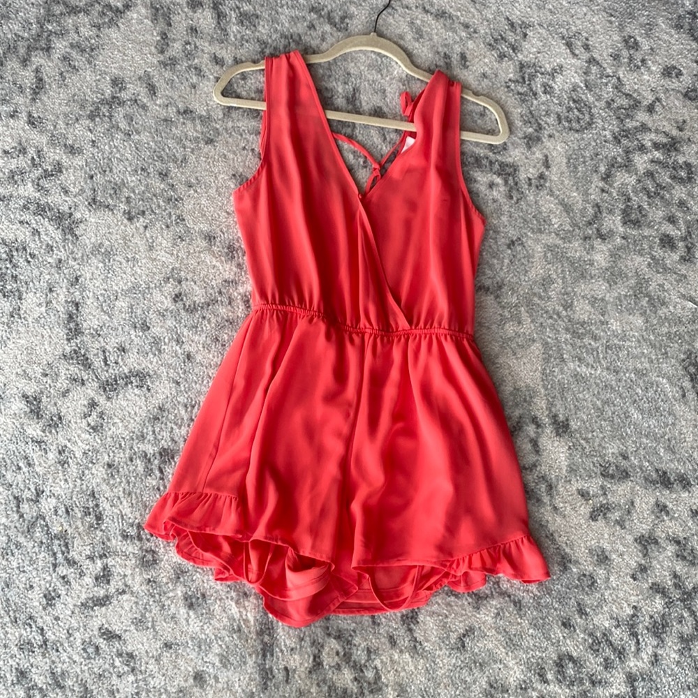 ASTR coral romper